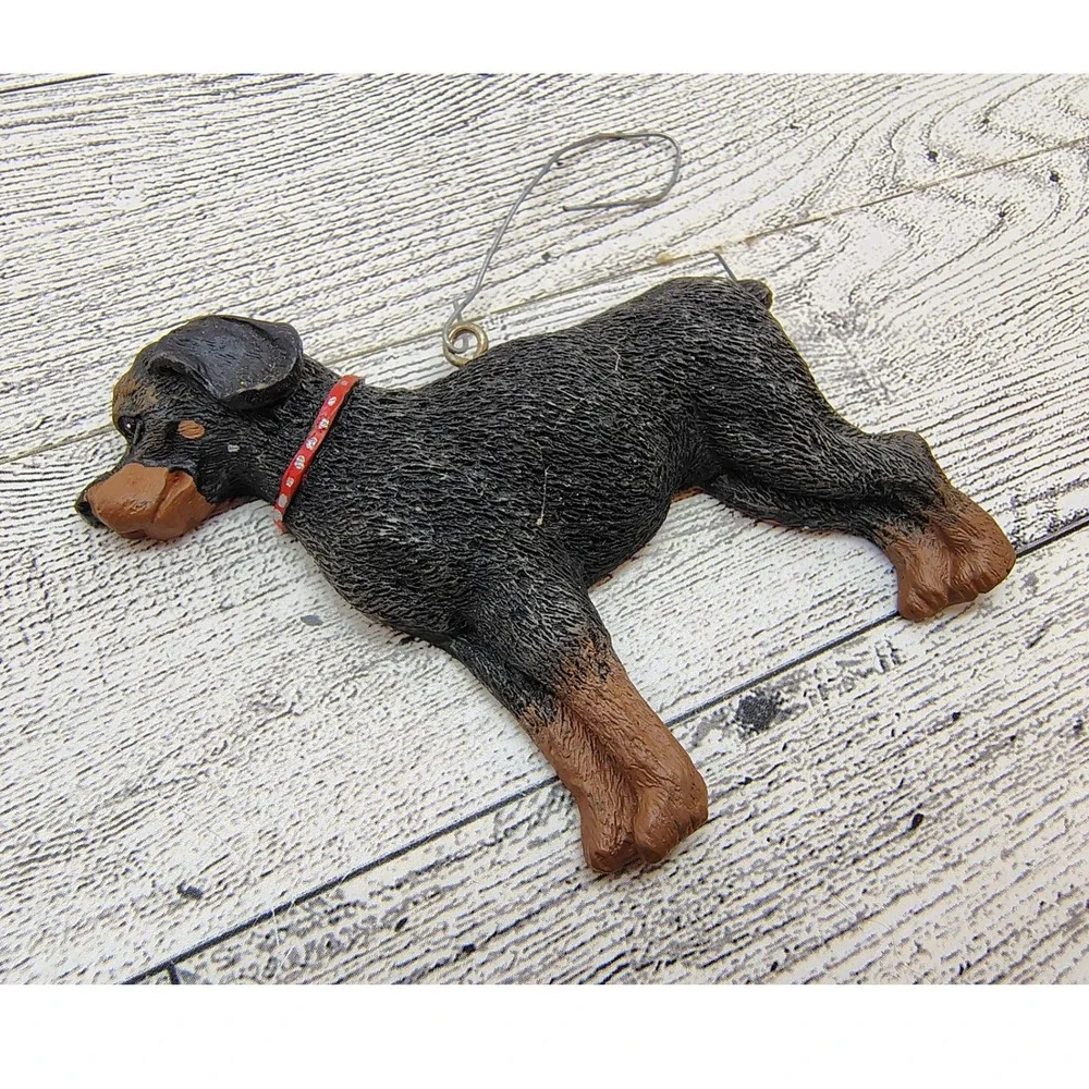 Rottweiler Dog Ornament • Pet Lover Christmas Tree Decoration •‎ 3.5